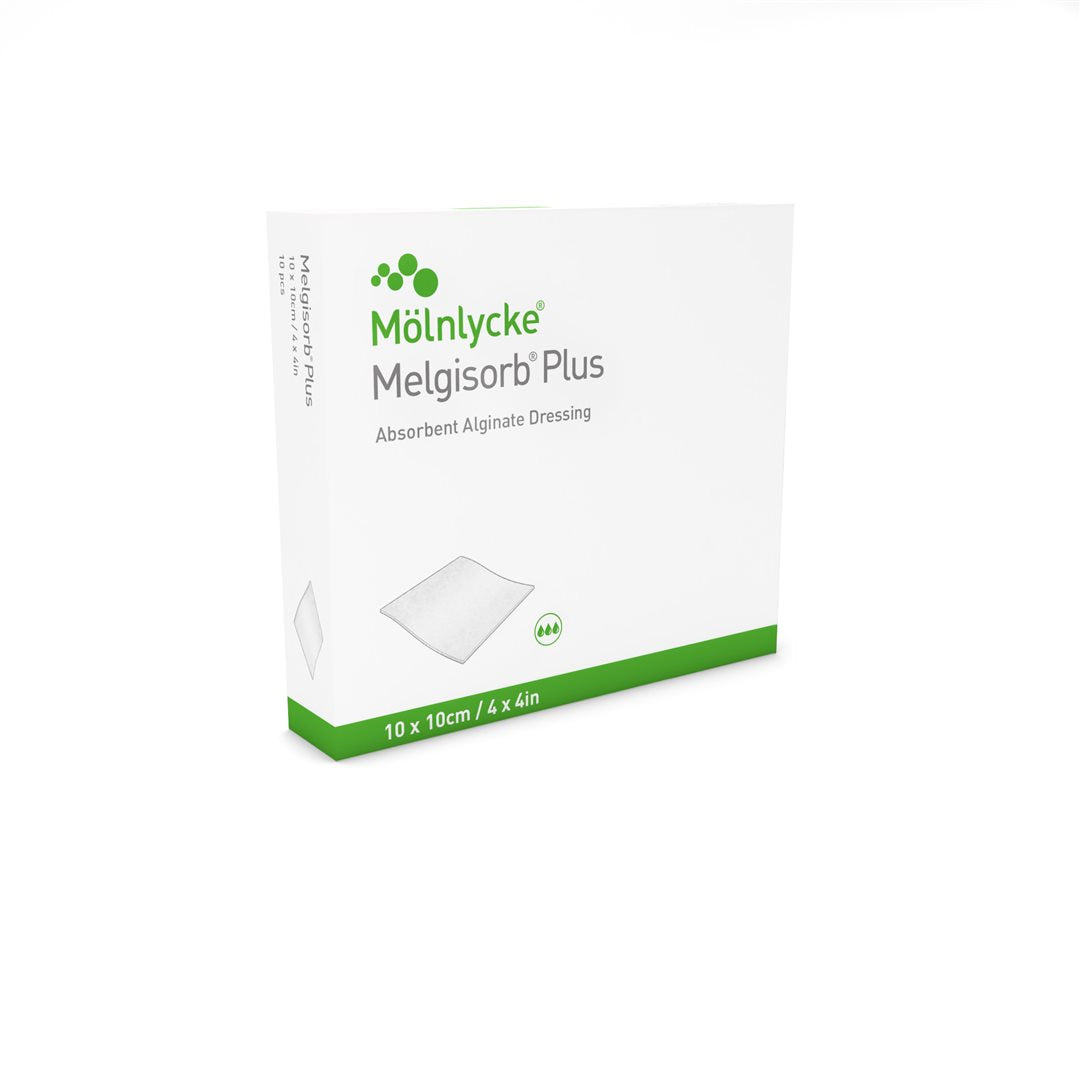 MELGISORB PLUS Alginat-Verband 10x10cm ster