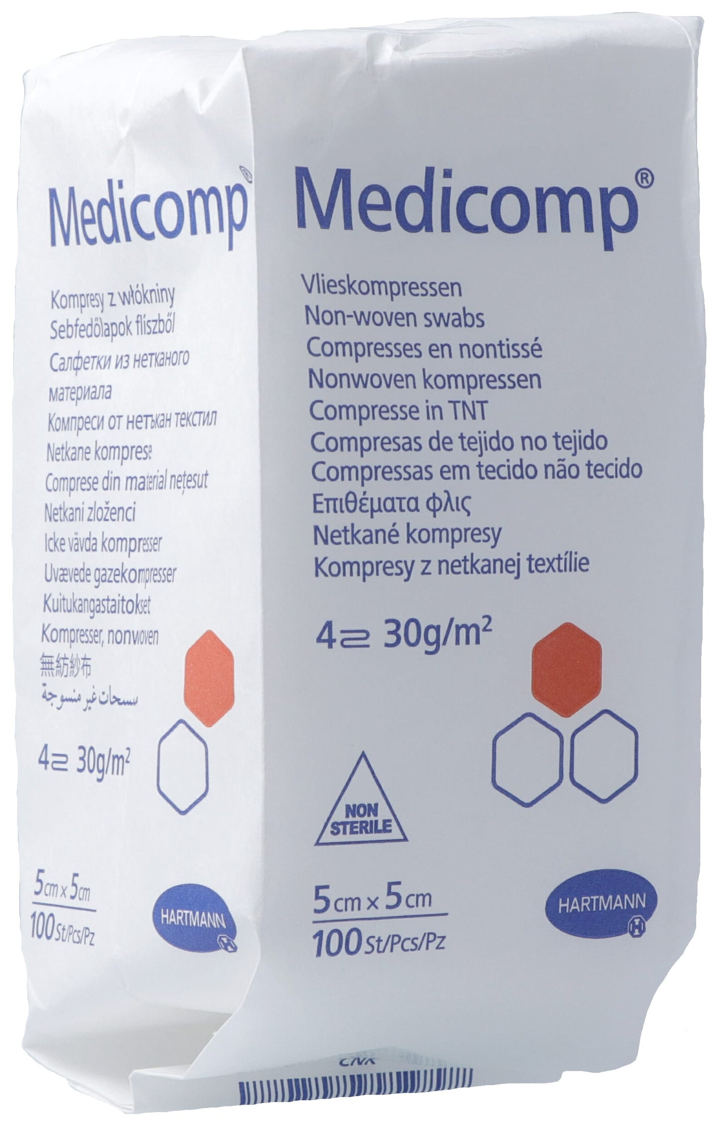 MEDICOMP 4 fach S30 5x5cm unsteril
