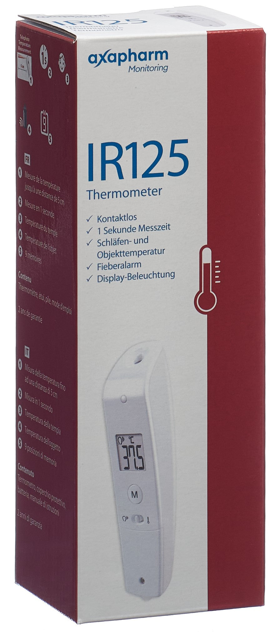 AXAPHARM Monitoring Thermometer IR125