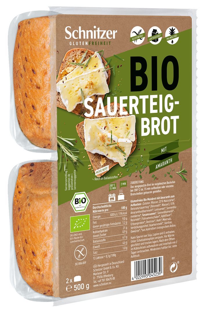 SCHNITZER Bio Sauerteigbrot Amaranth