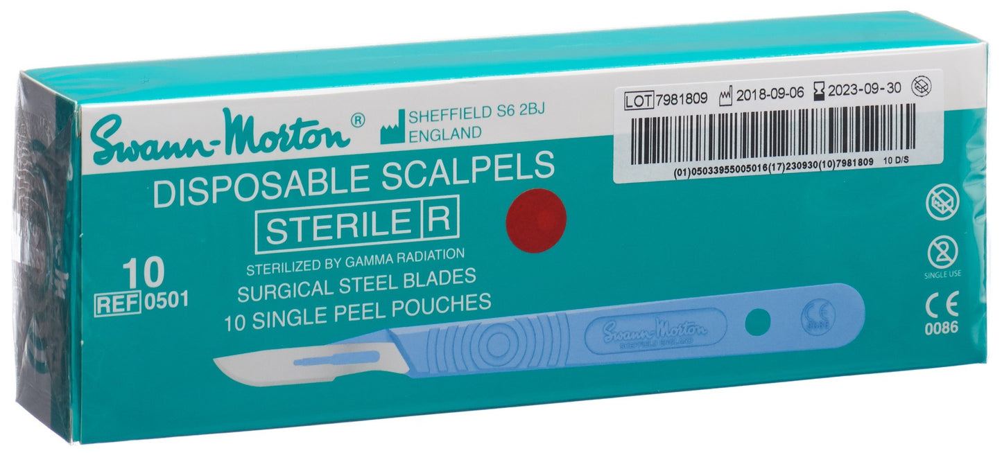 SWANN MORTON Skalpell 1x steril No 10