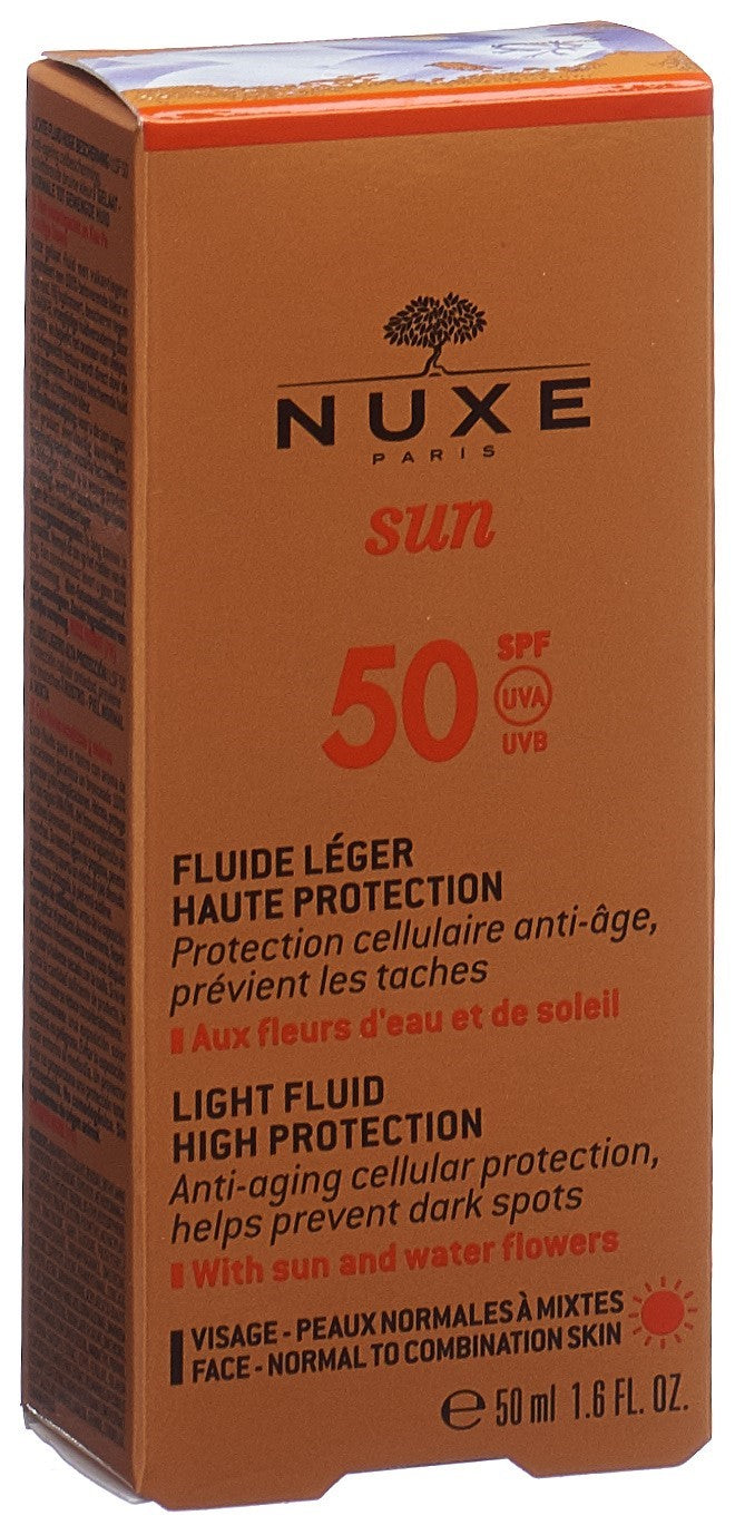 NUXE SUN SPF50 Léger Visage Haute Prot