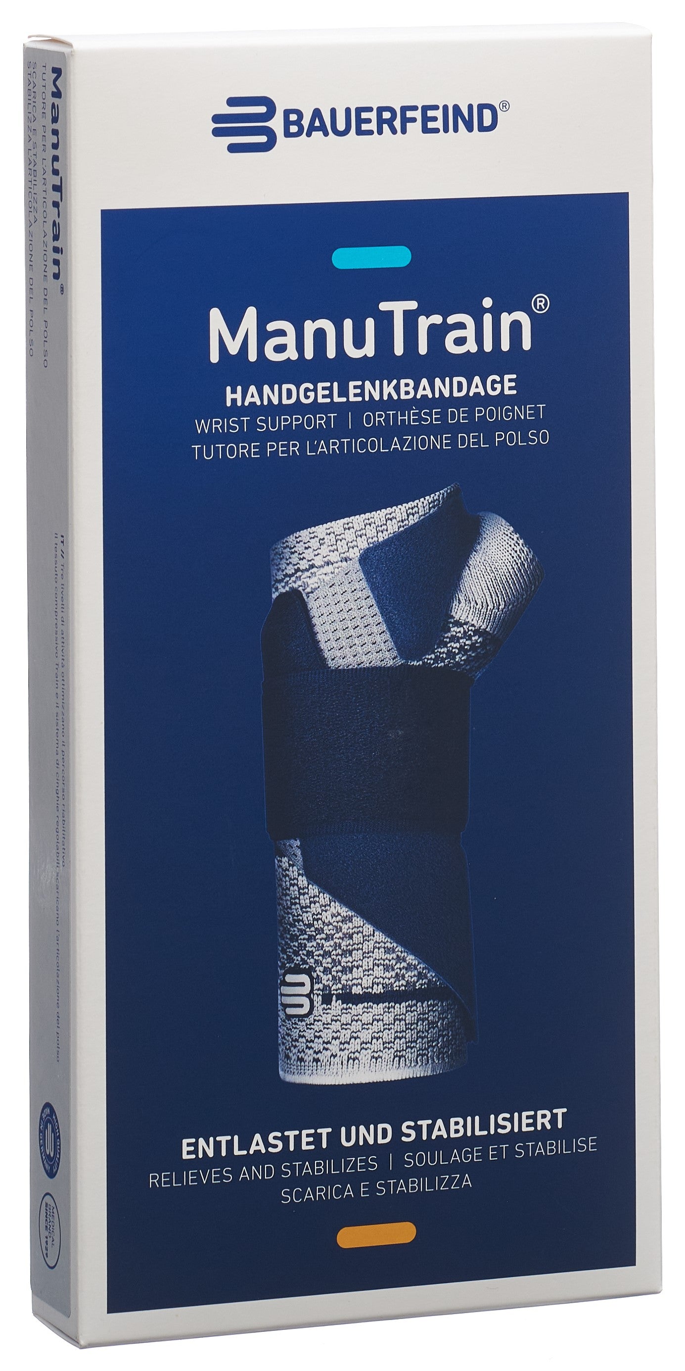 MANUTRAIN Aktivbandage Gr4 links titan