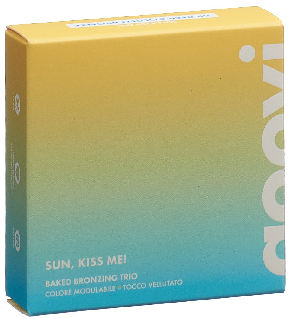 GOOVI SUN KISS ME Bronzer Trio Puder 02 Deep