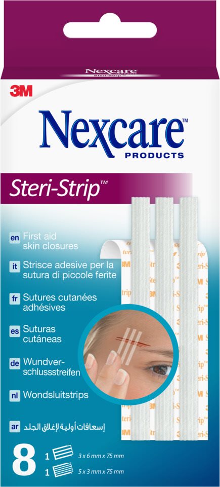 3M NEXCARE Steri Strip weiss 2 Grössen gem