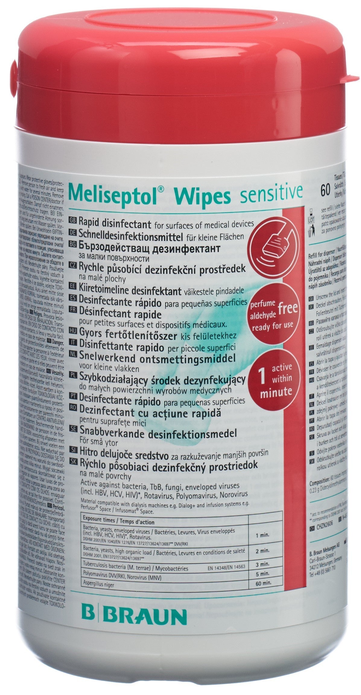 MELISEPTOL Wipes sensitive Dose West