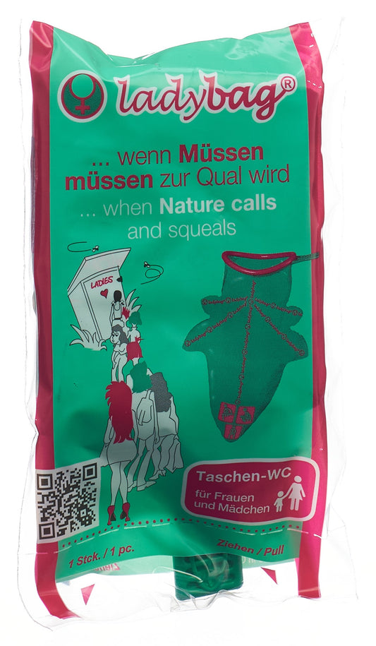 LADYBAG Taschen-WC für Frauen 700ml Einmalge