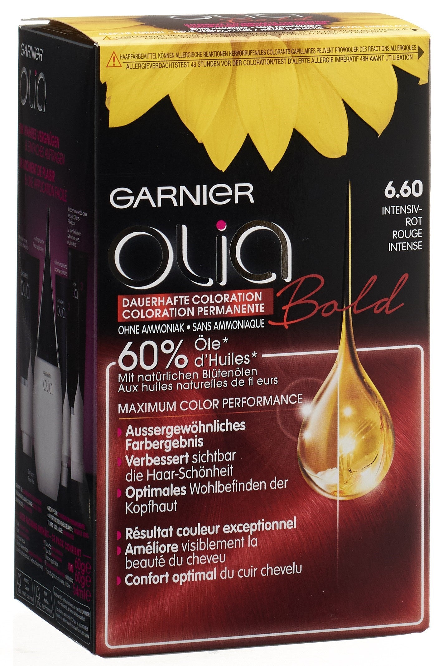 OLIA Haarfarbe 6.6 Intensiv Rot