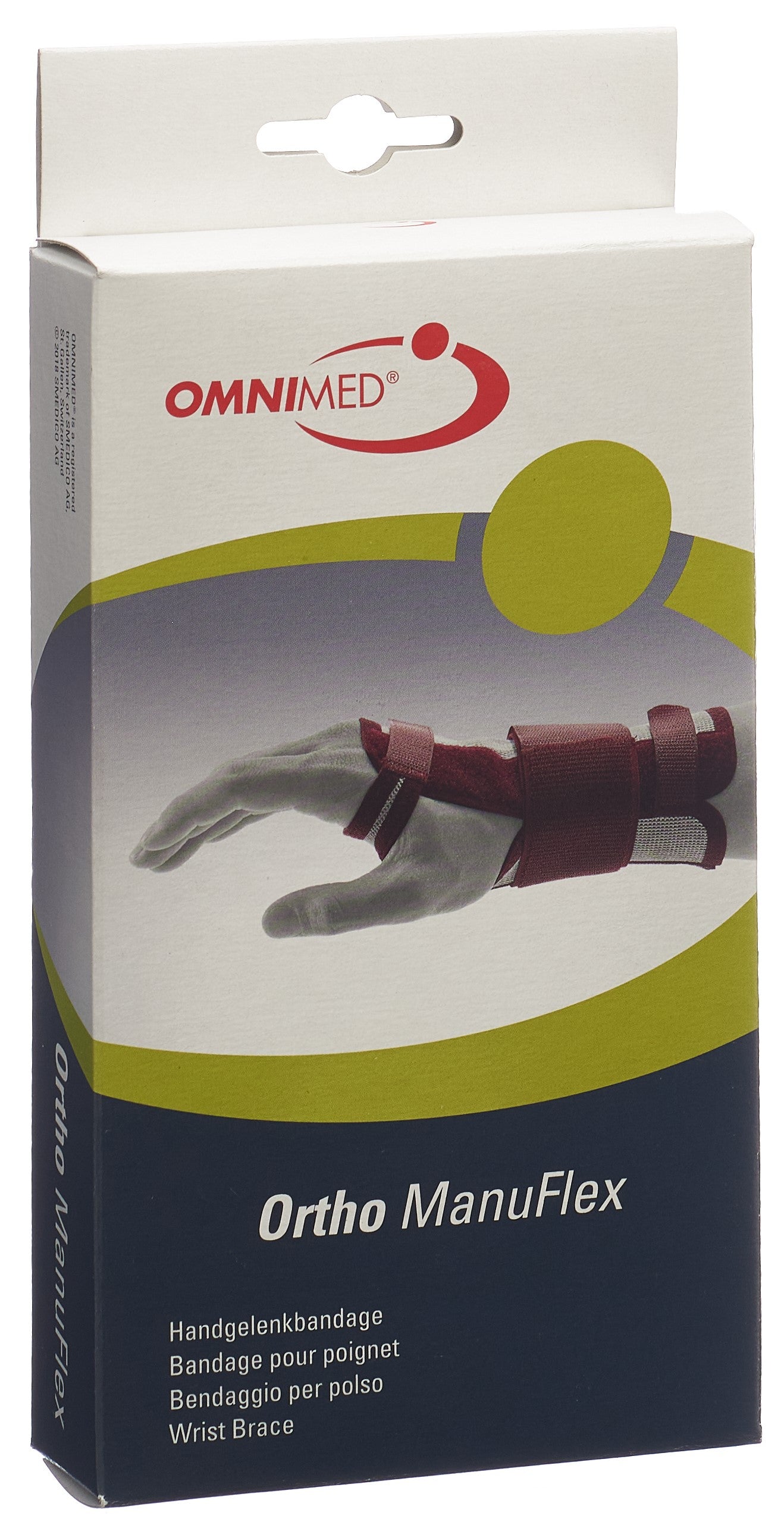 OMNIMED Ortho Manu Flex Handgelenk M 22cm li schw