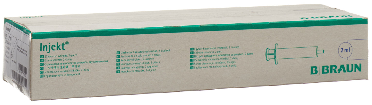 B. BRAUN Injekt Spritze 2ml Luer-Lock