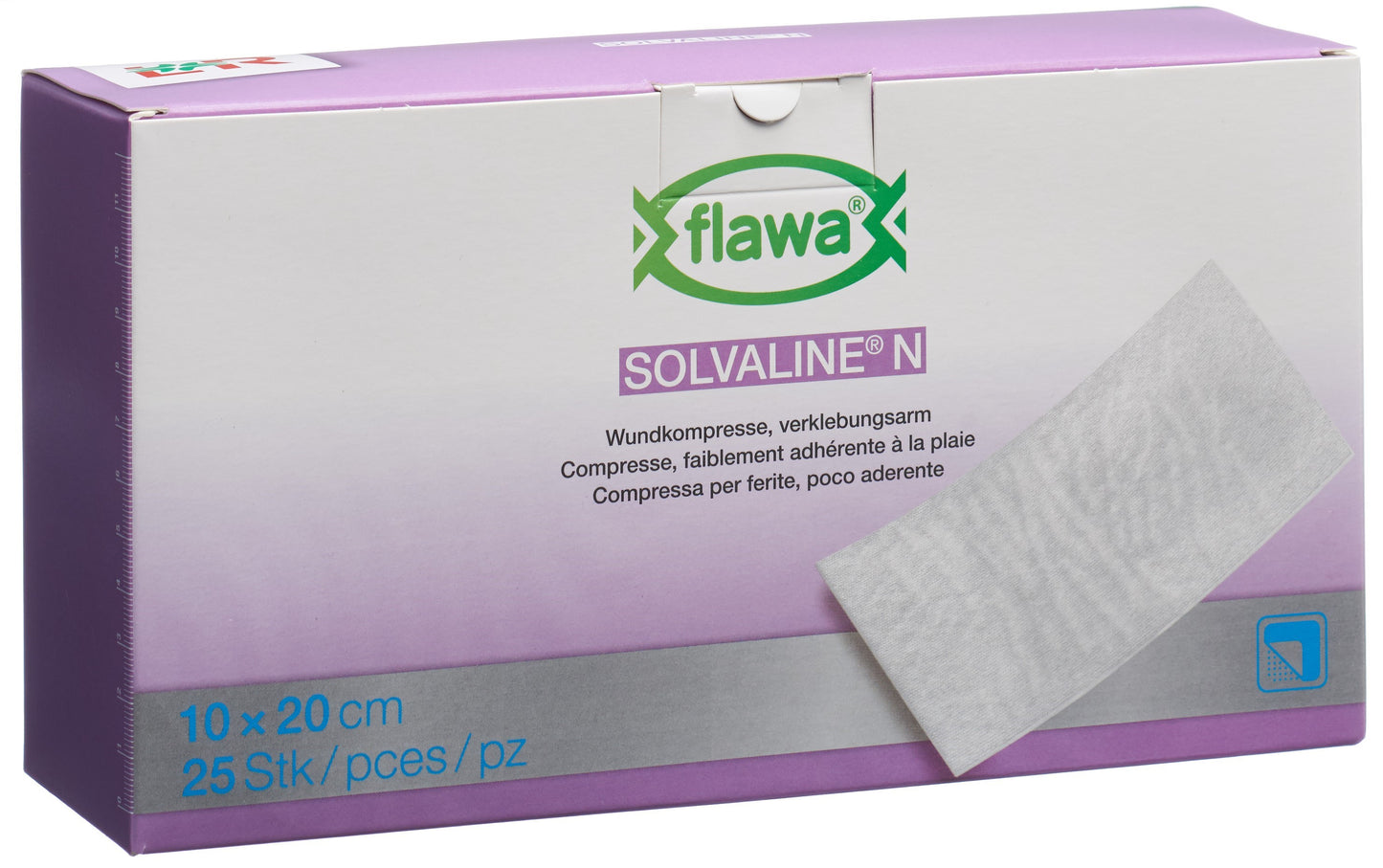 FLAWA Solvaline N Kompressen 10x20cm steril