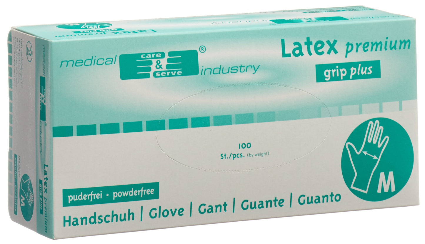 GRIBI Unters Handsch M Latex puderfr unst