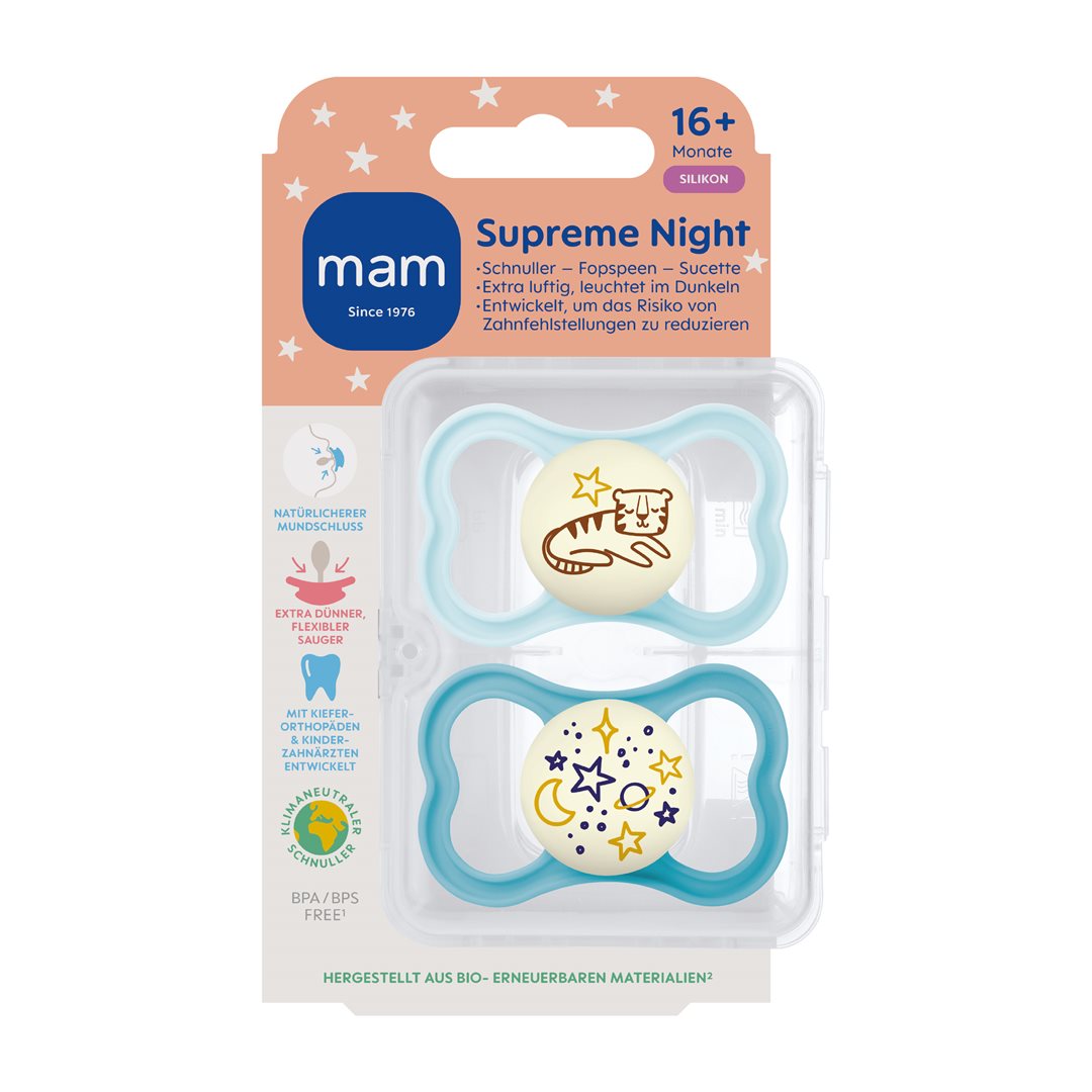 MAM Supreme Night Nuggi Sili 16-36m