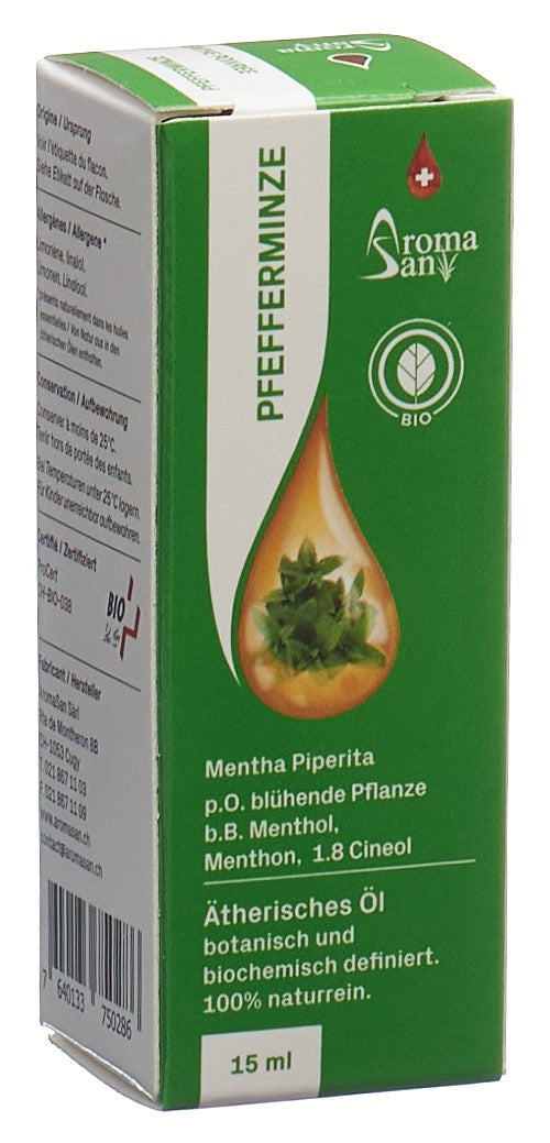AROMASAN Pfefferminze Äth/Öl Schachtel Bio