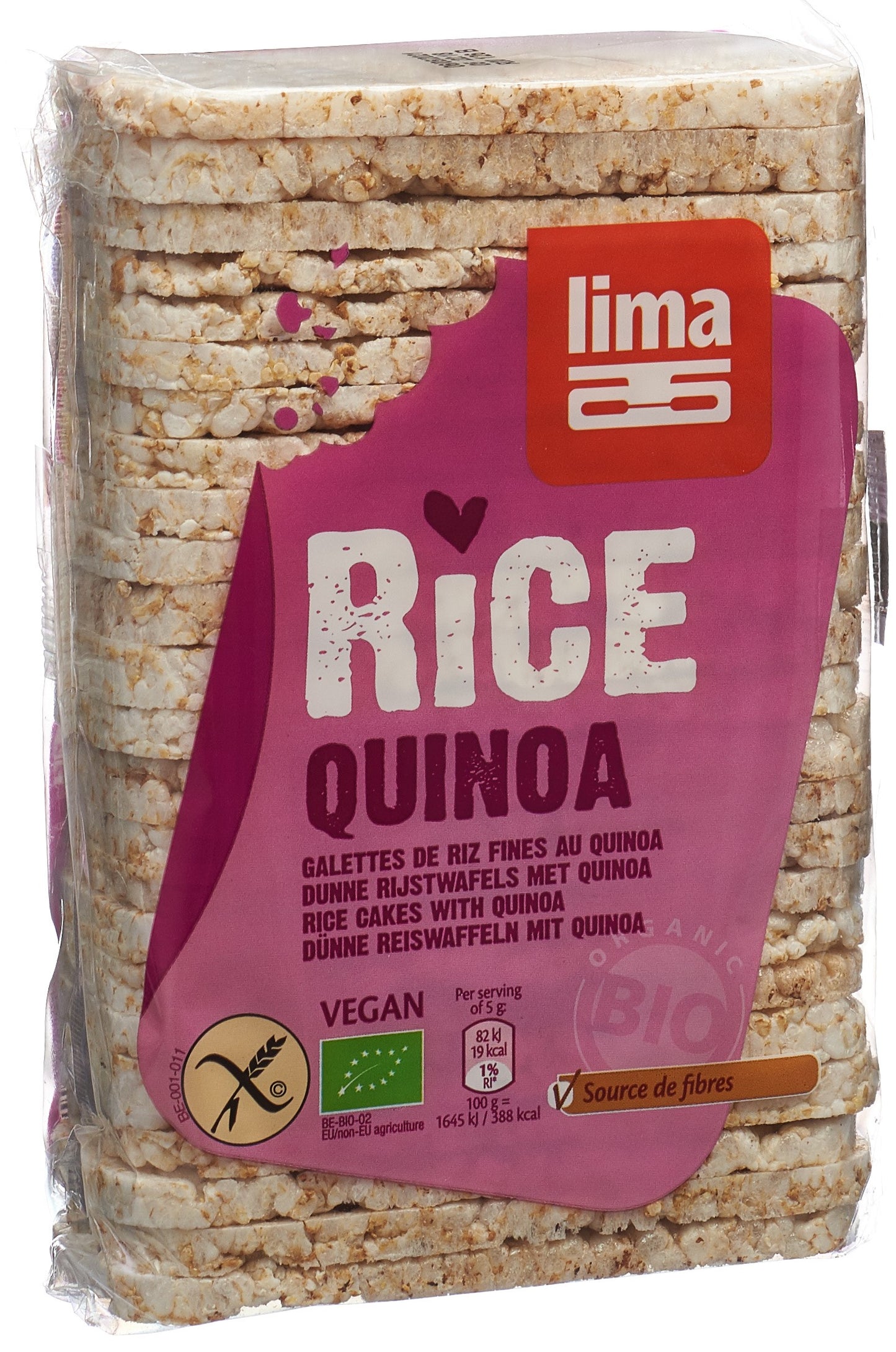 LIMA Reiswaffeln dünn mit Quinoa
