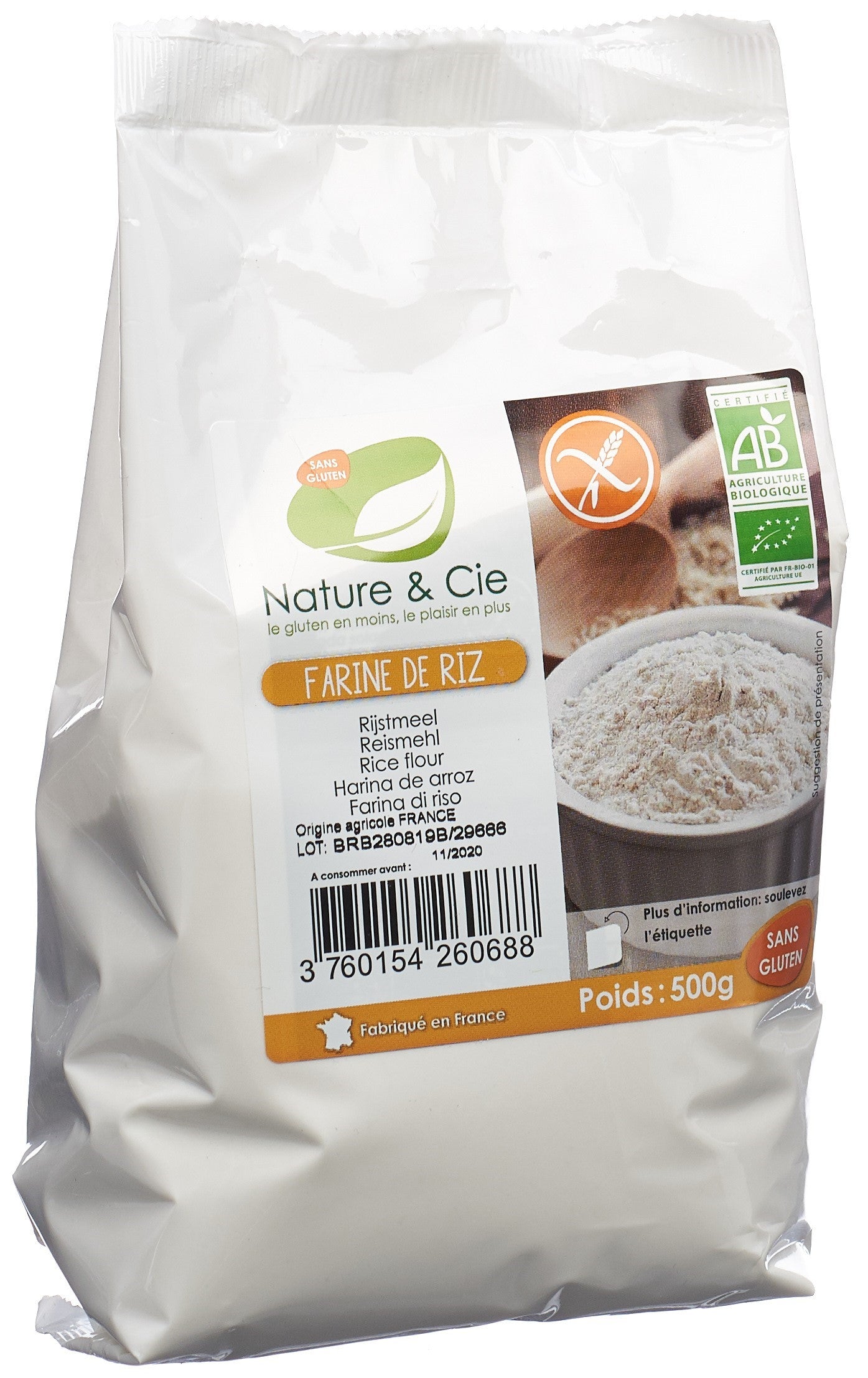 NATURE&CIE Reismehl glutenfrei