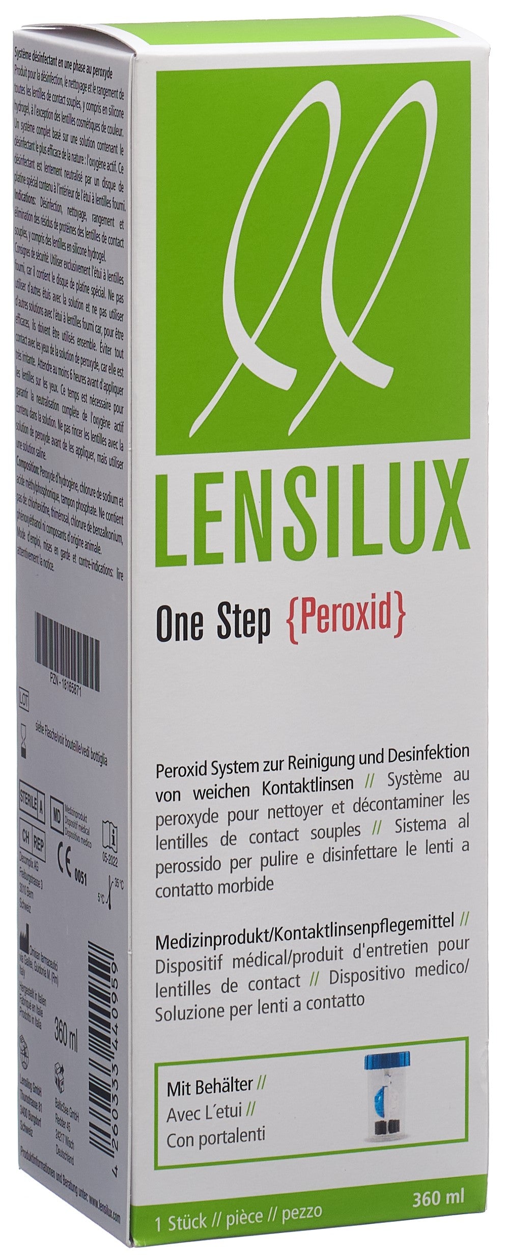 LENSILUX One Step Perox Platin +Katal Behäl