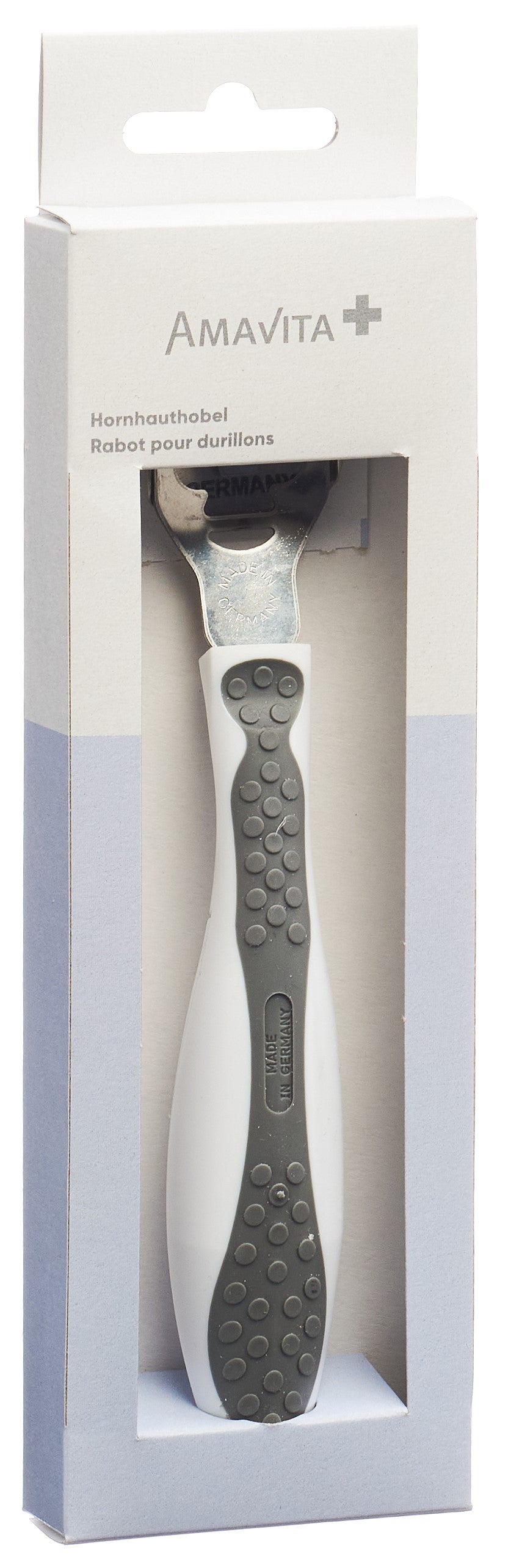 AMAVITA Beauty Hornhauthobel Softtouch grau