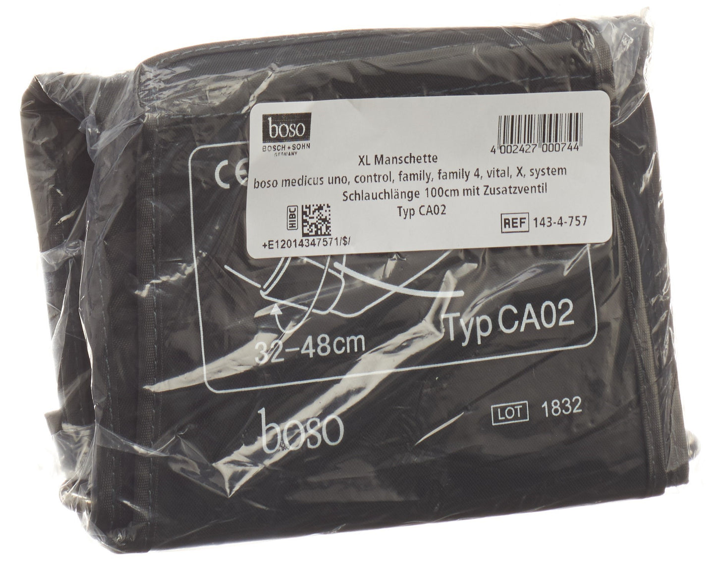 BOSO Manschette inklusiv Verbinder XL 33-48cm Arme