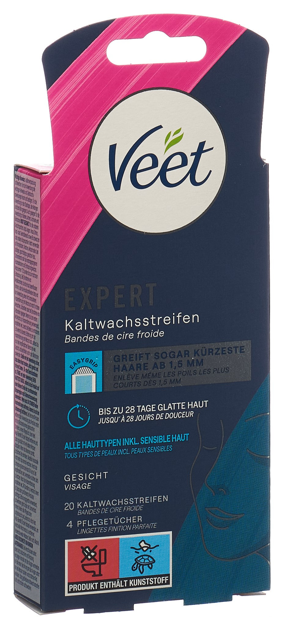 VEET EXPERT Kaltwachsstreifen Gesicht