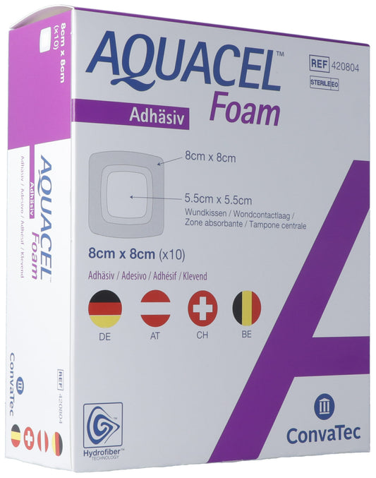 AQUACEL Foam adhäsiv 8x8cm