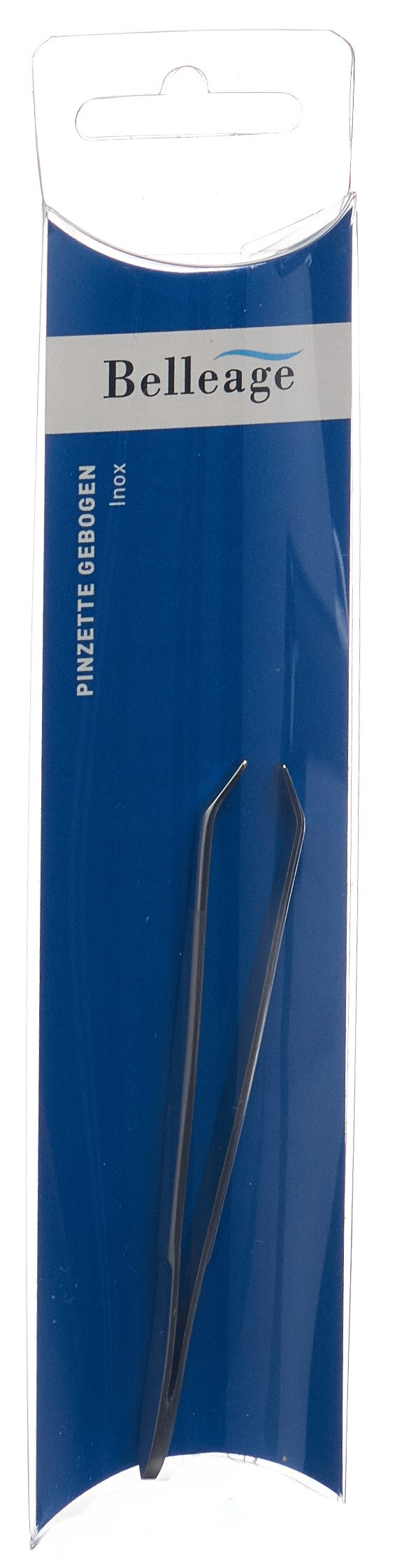 BELLEAGE Pinzette gebogen Inox