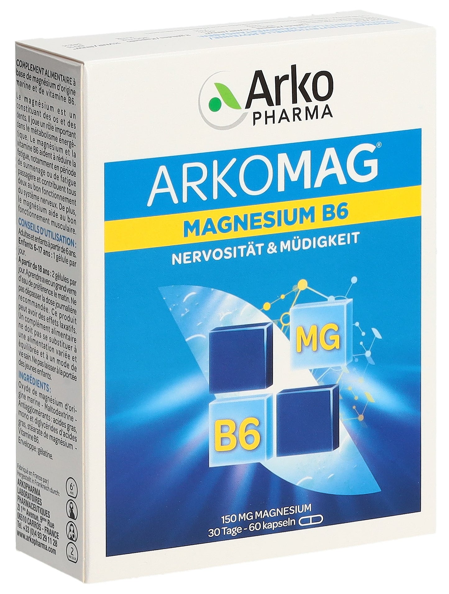 ARKOMAG Magnesium Vitamin B6 Kaps