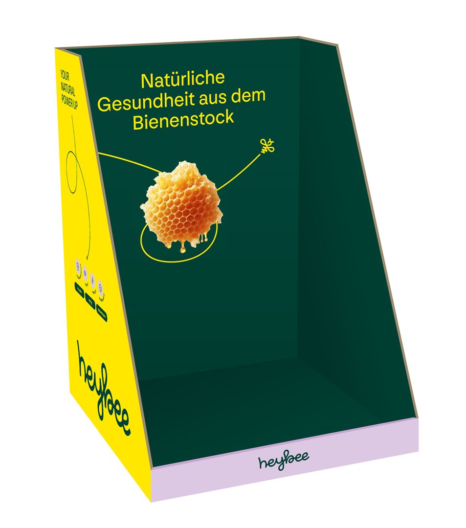 HEYBEE Verkaufssteller A4 unbestückt D