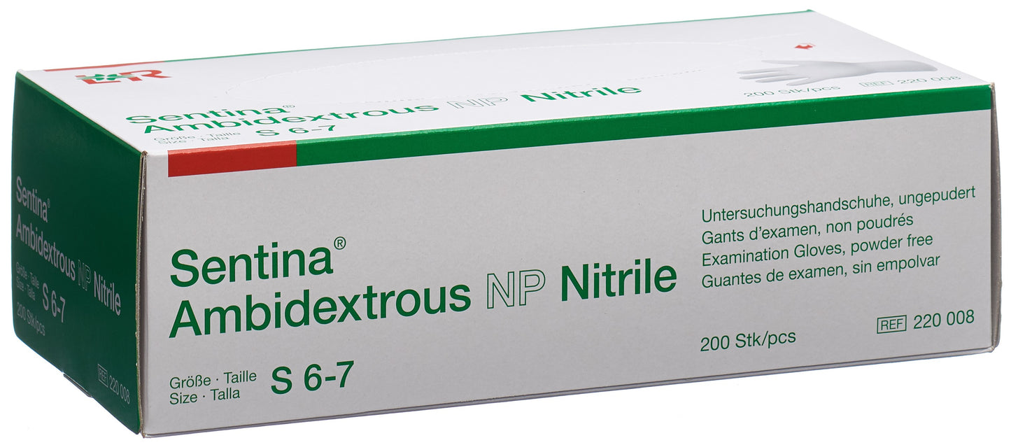 SENTINA Ambidextrous S 6-7 Nitrile puderfr