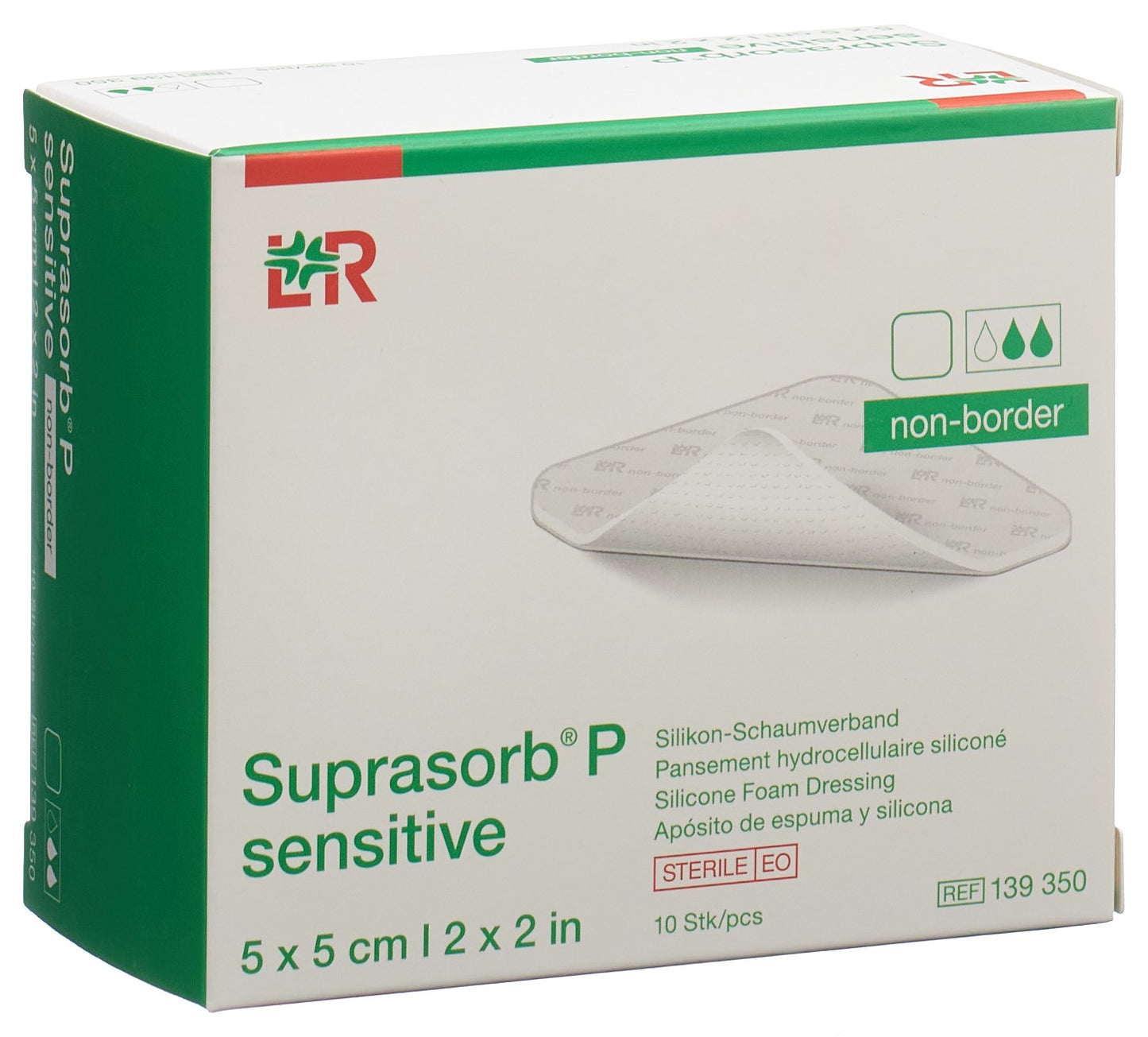 SUPRASORB P sensitive non-border 5x5cm