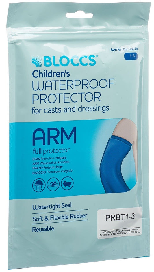 BLOCCS Bad Dusch Wasserschutz Arm 17-28/43cm Kind