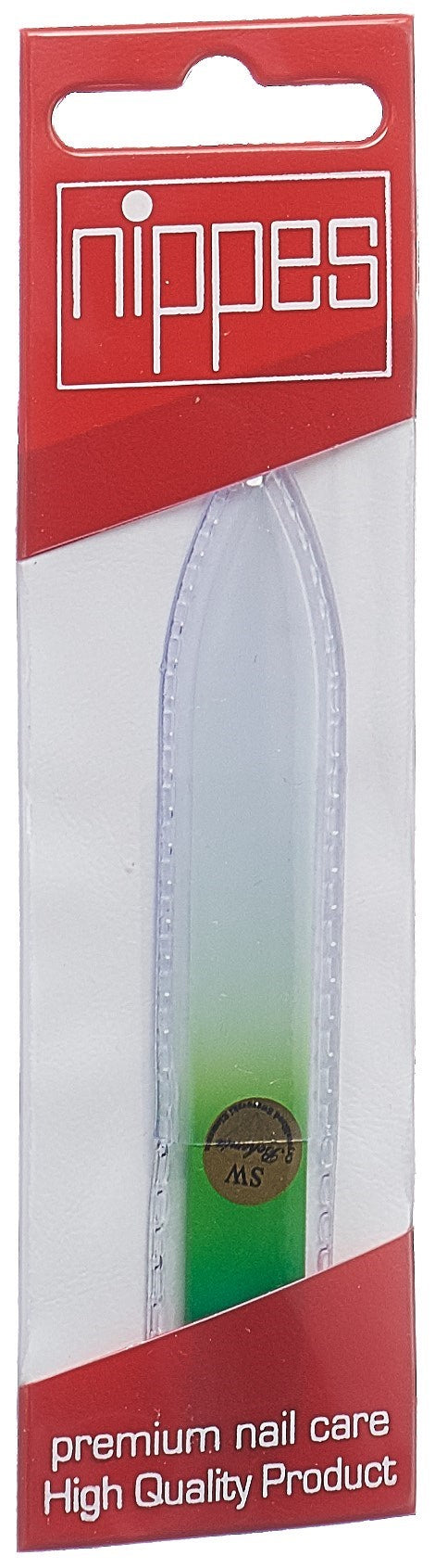 NIPPES Glasnagelfeile im Etui 9cm gelb viole blau