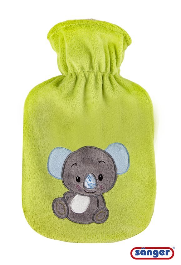 SÄNGER Wärmflasche Naturkau Velourb 0.8l Koala