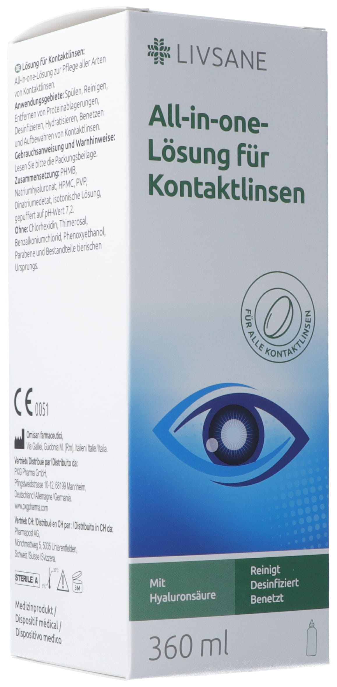LIVSANE All-in-one-Lösung f Kontaktlinsen