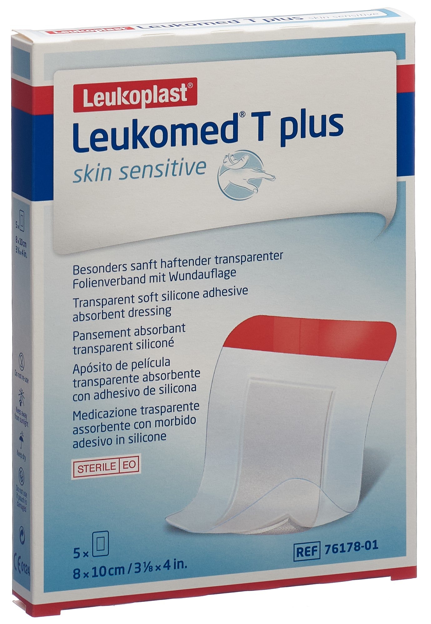 LEUKOMED T plus skin sensitive 8x10cm