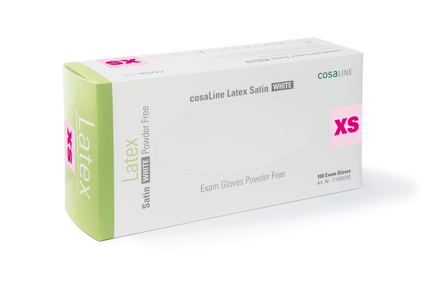 COSALINE UHS XS Latex Sat weiss puderf