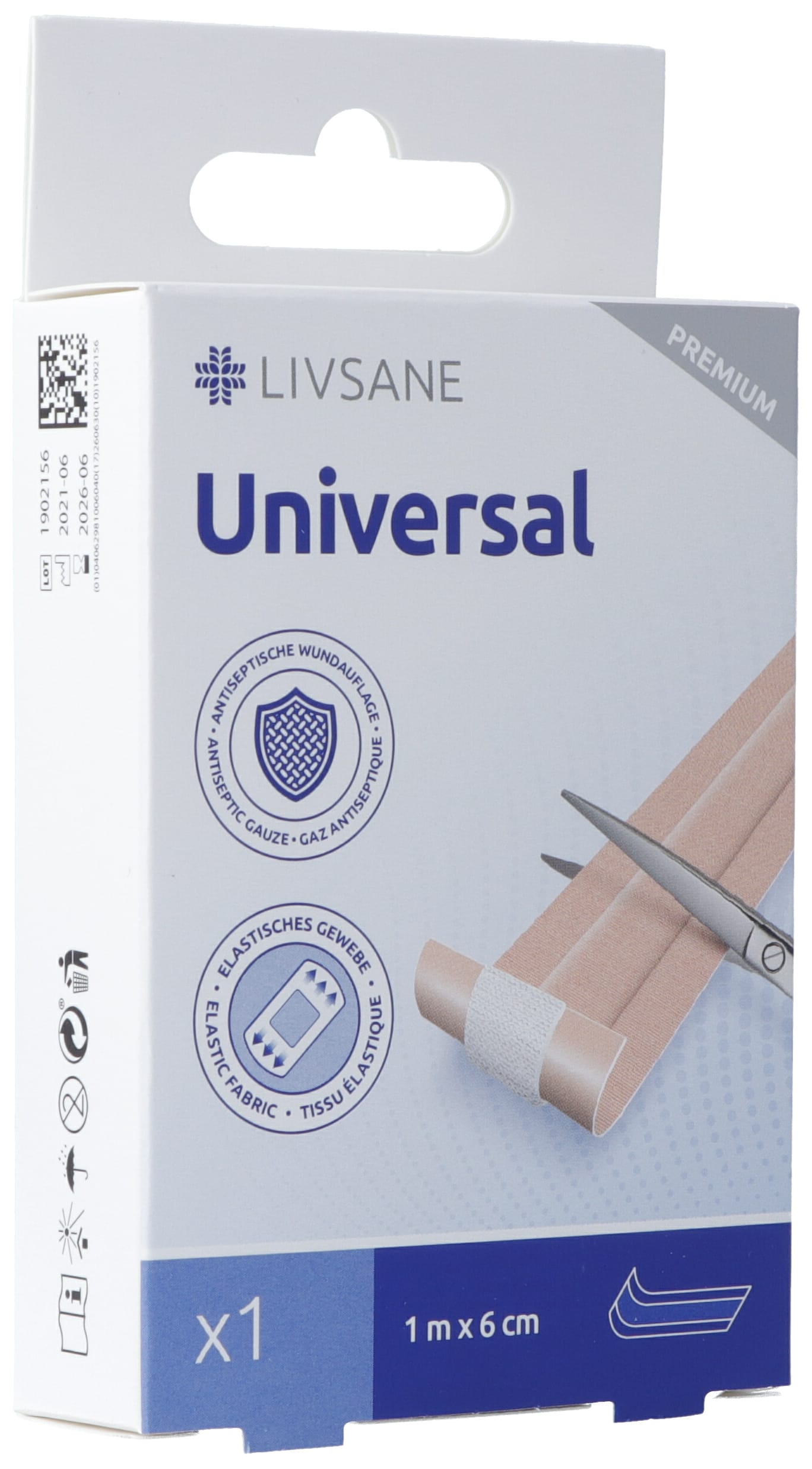 LIVSANE Premium Univer Pflaster 1mx6cm