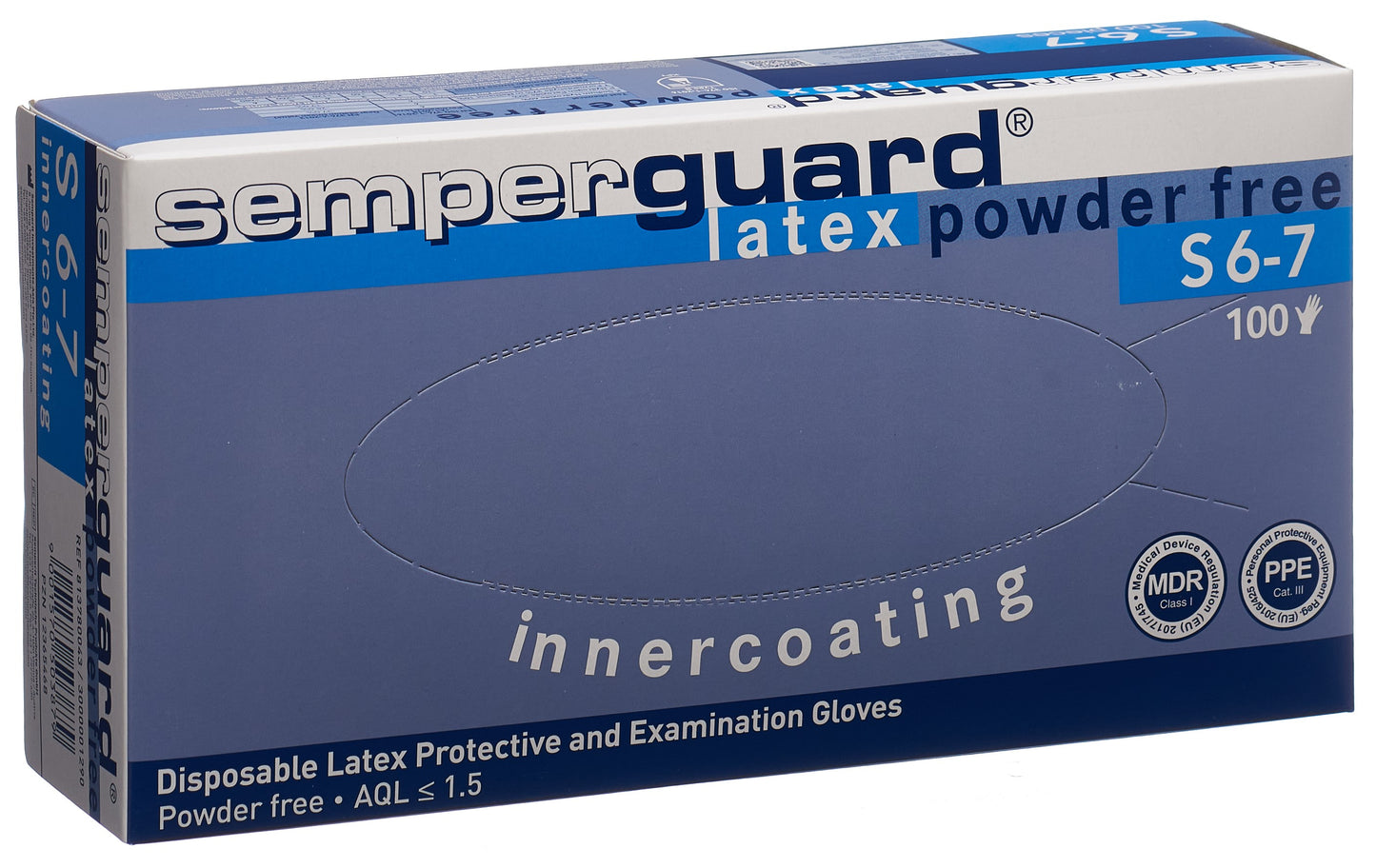 SEMPERGUARD Handsch Latex IC S puderfr we