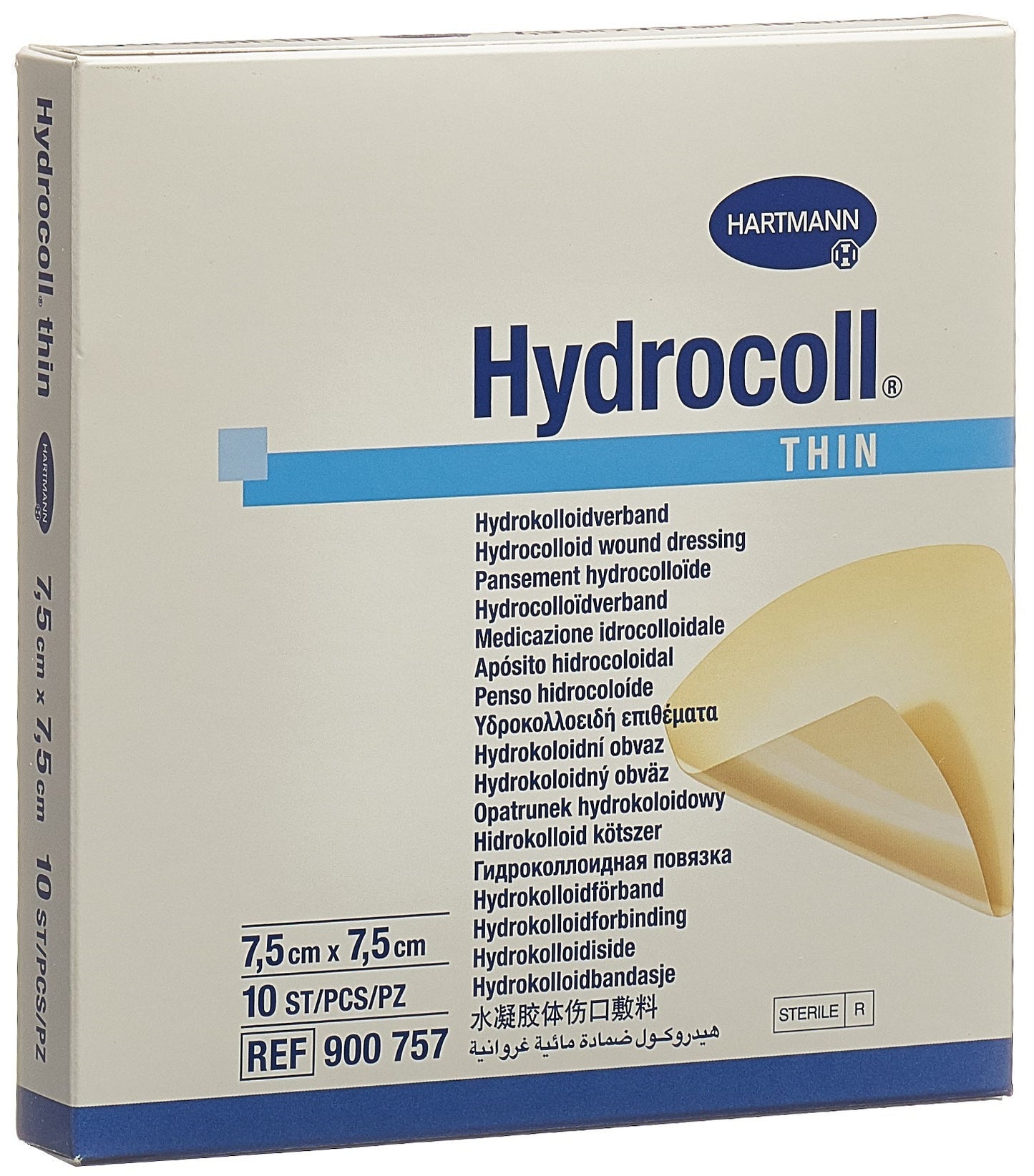 HYDROCOLL THIN Hydrocolloid Verb 7.5x7.5cm
