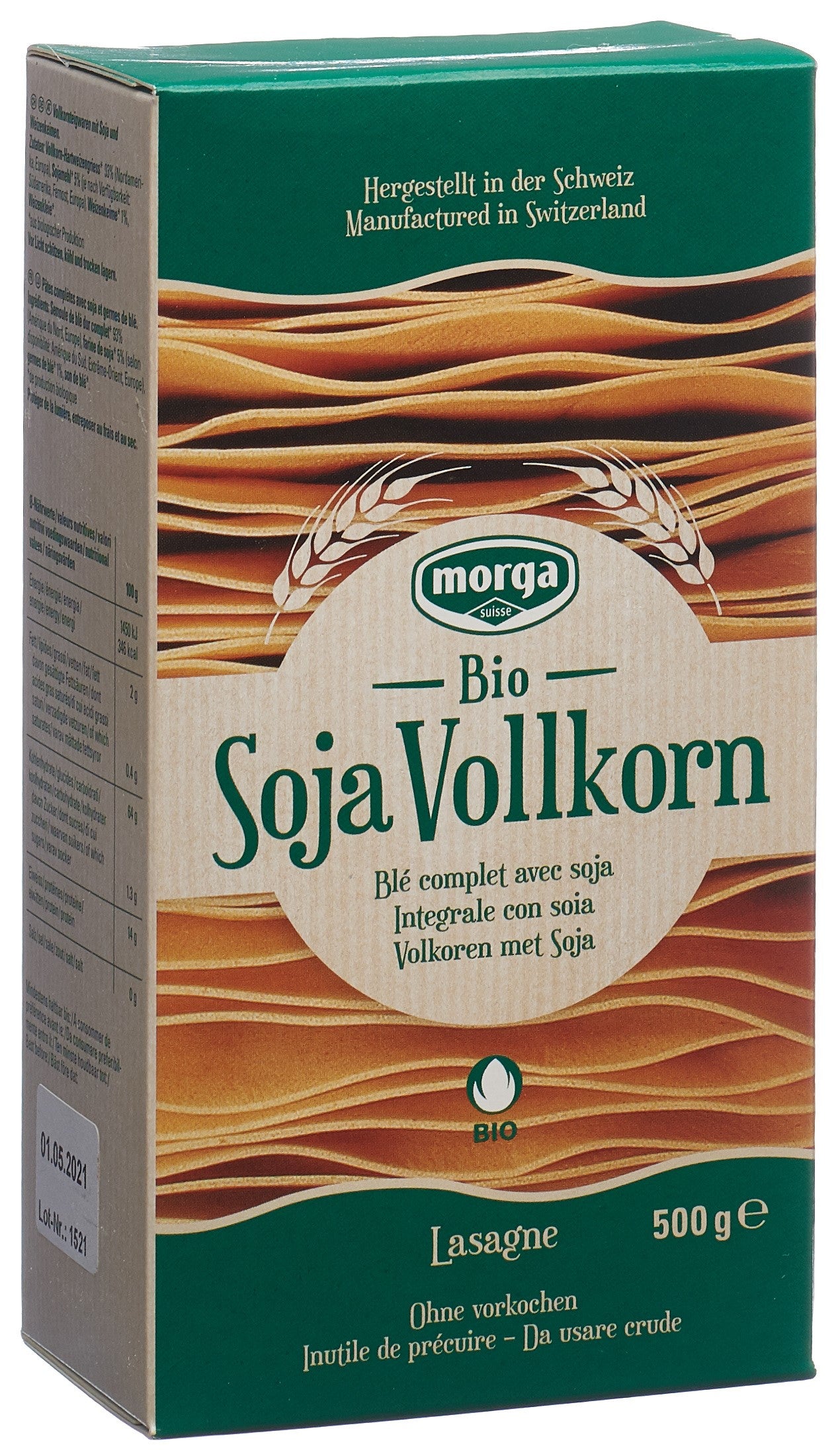 MORGA Soja Vollkorn Lasagne Bio