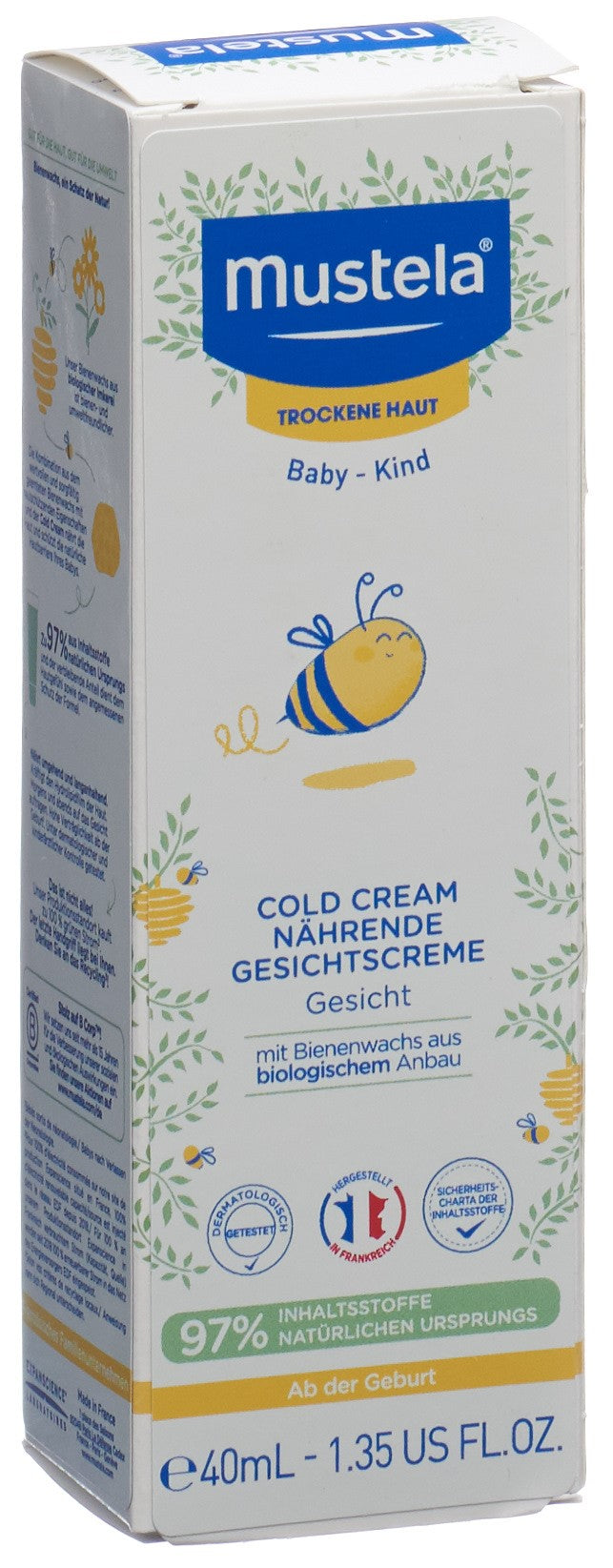 MUSTELA Gesichtscreme Cold Cream trock Haut