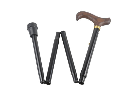 GASTROCK Faltstock 85-95cm 4f Alu schwarz Derby
