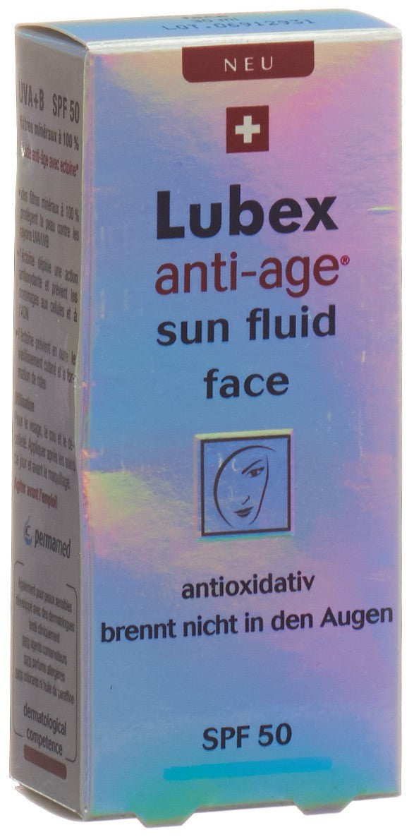 LUBEX ANTI-AGE sun fluid face SPF 50