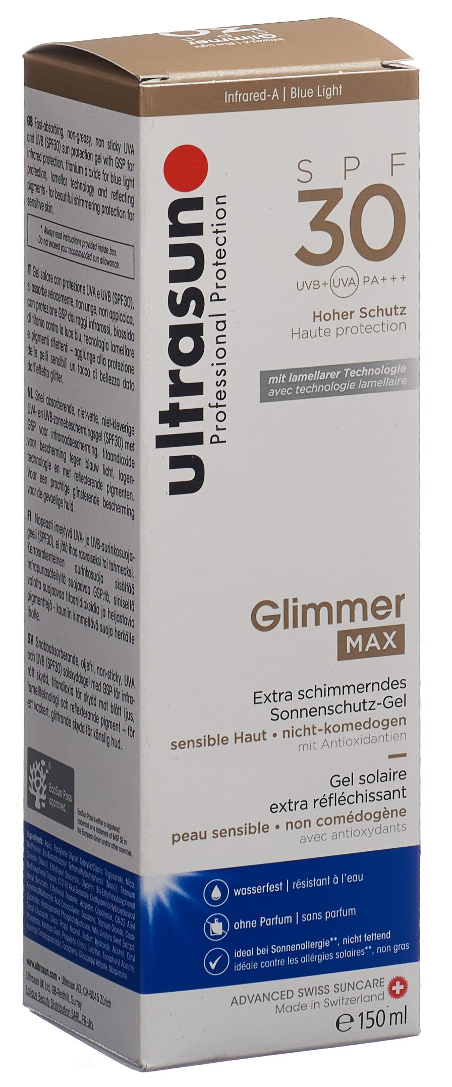 ULTRASUN Glimmer MAX SPF30