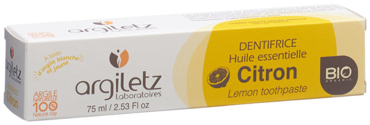 ARGILETZ Zahnpasta Zitrone Bio