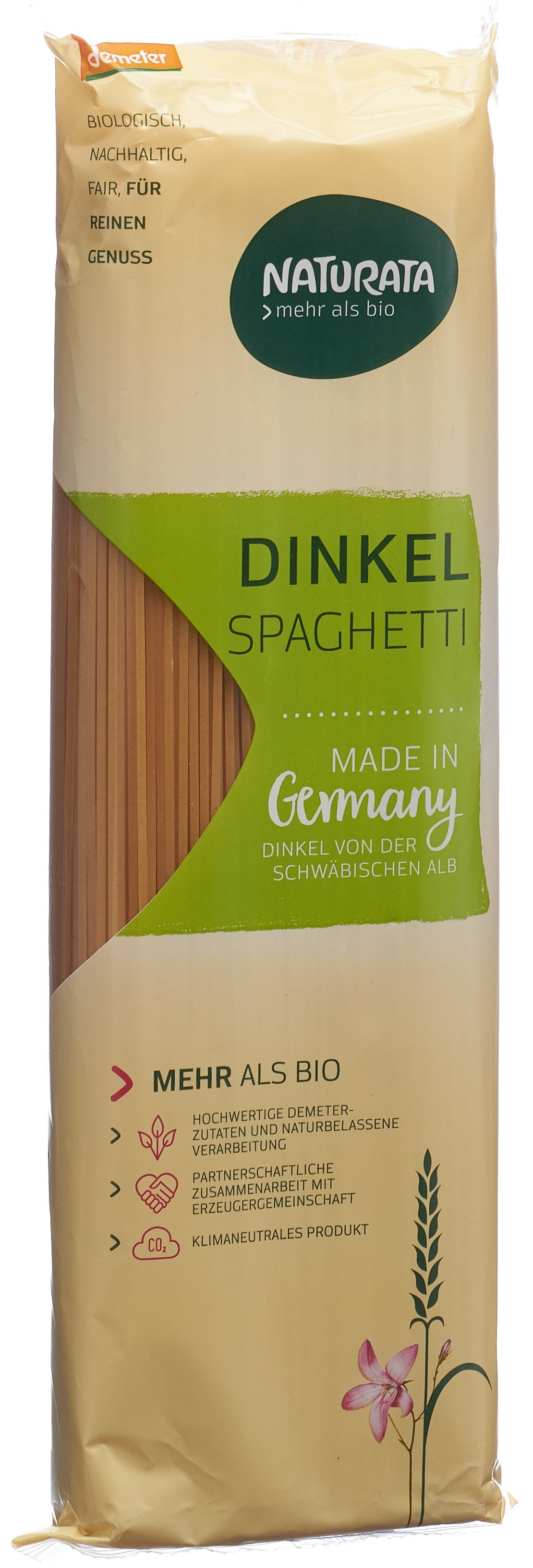 NATURATA Spaghetti Dinkel hell Demeter