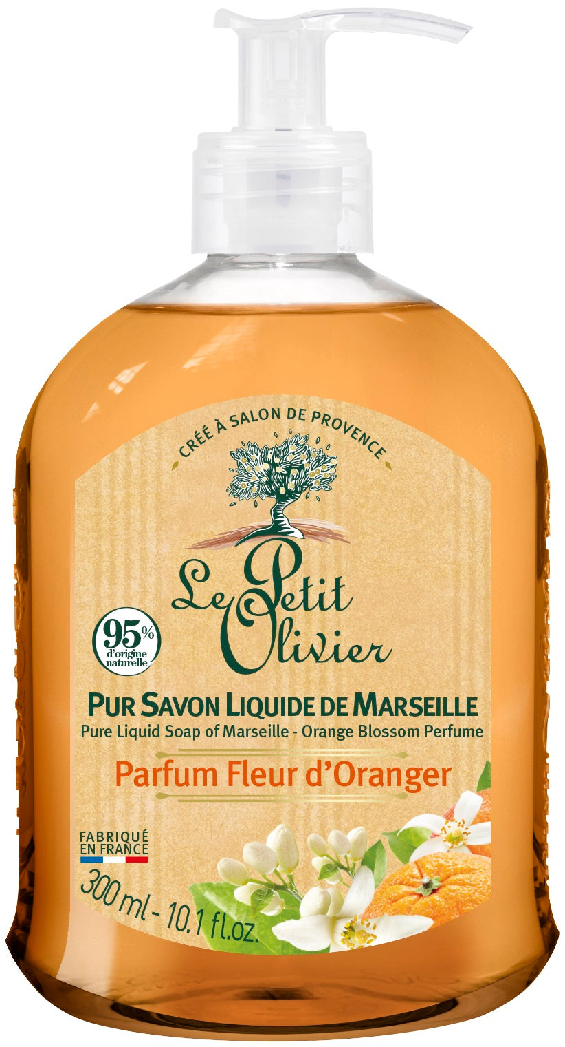 LE PETIT OLIVIER savon liquide fleur orang
