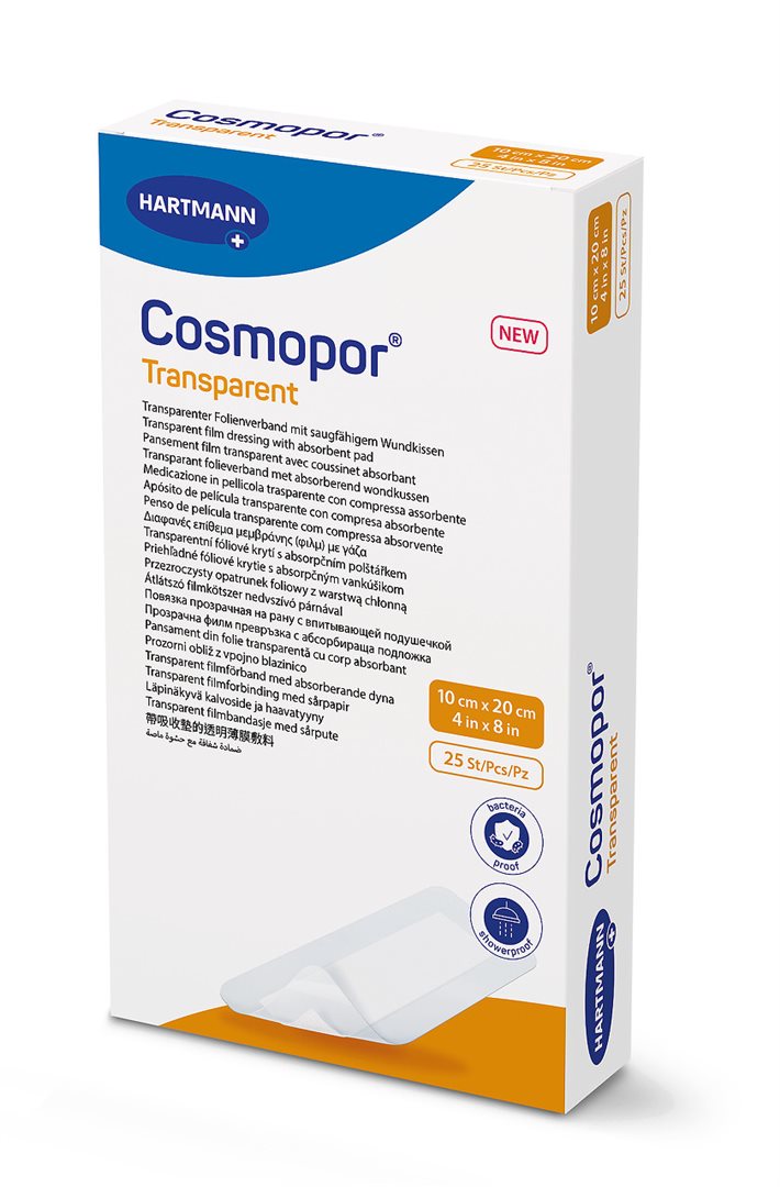 COSMOPOR transparent 10x20cm steril