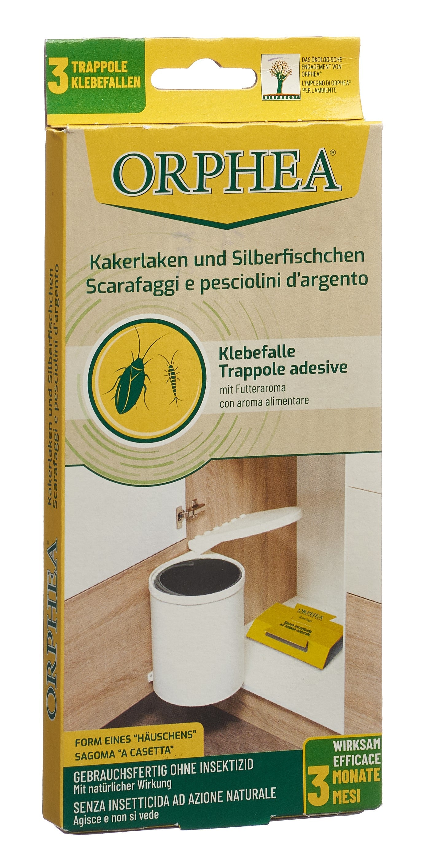 ORPHEA Falle Kakerlaken Silberfisch