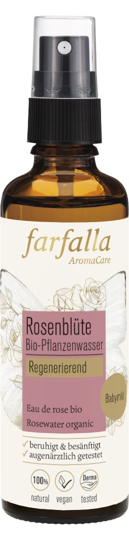 FARFALLA Bio-Pflanzenwasser Rosenblüte